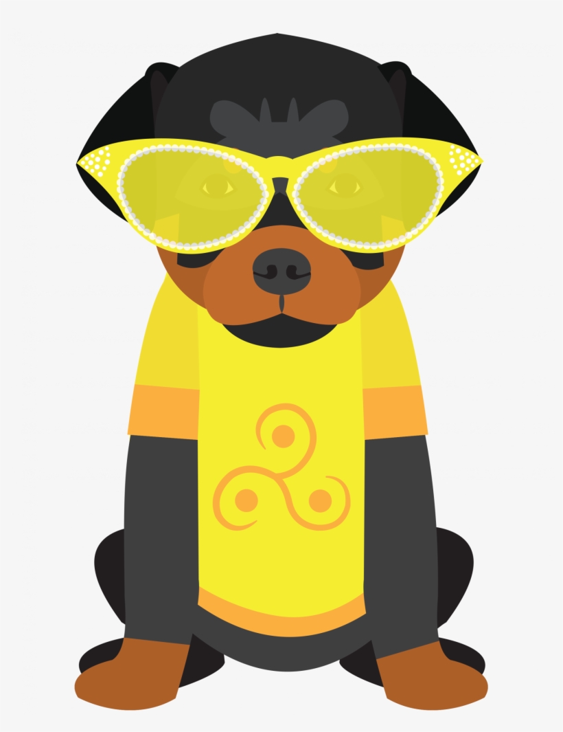 Rottweiler - Cartoon, transparent png download