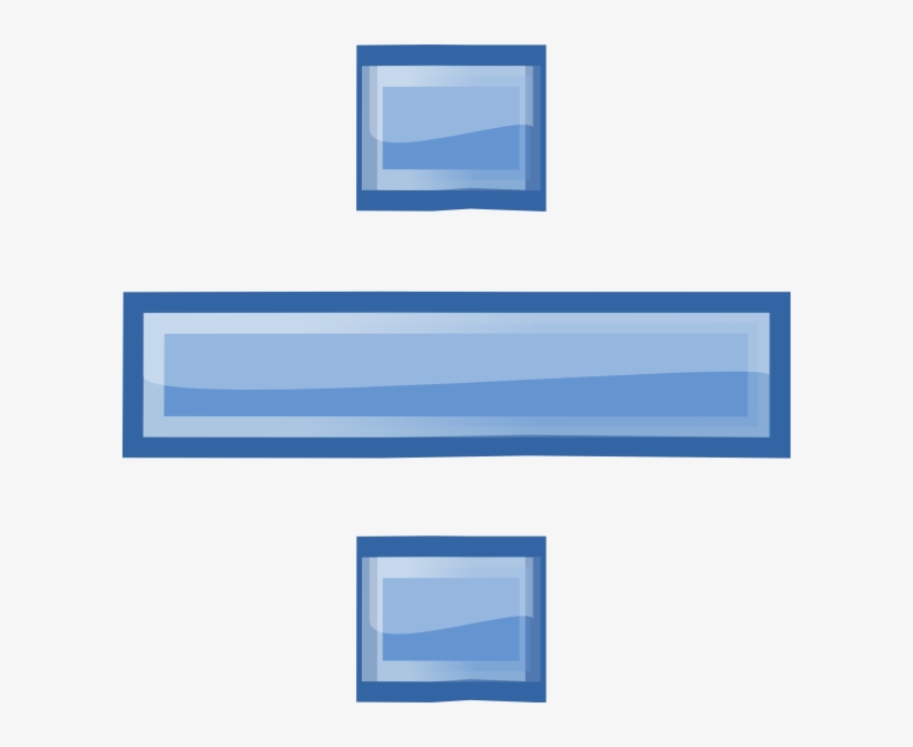 Divide Clip Art - Divide Sign Clip Art Png, transparent png download