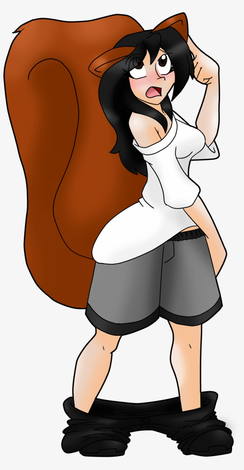 Clipart Squirrel Girl Squirrel - Cartoon, transparent png download