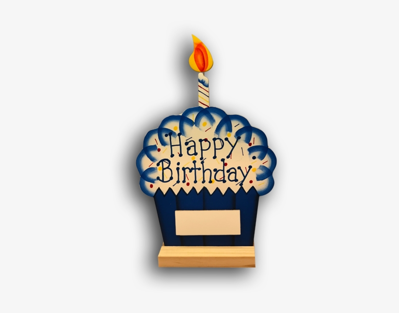 Birthday Cupcake Large - Birthday Cake, transparent png download