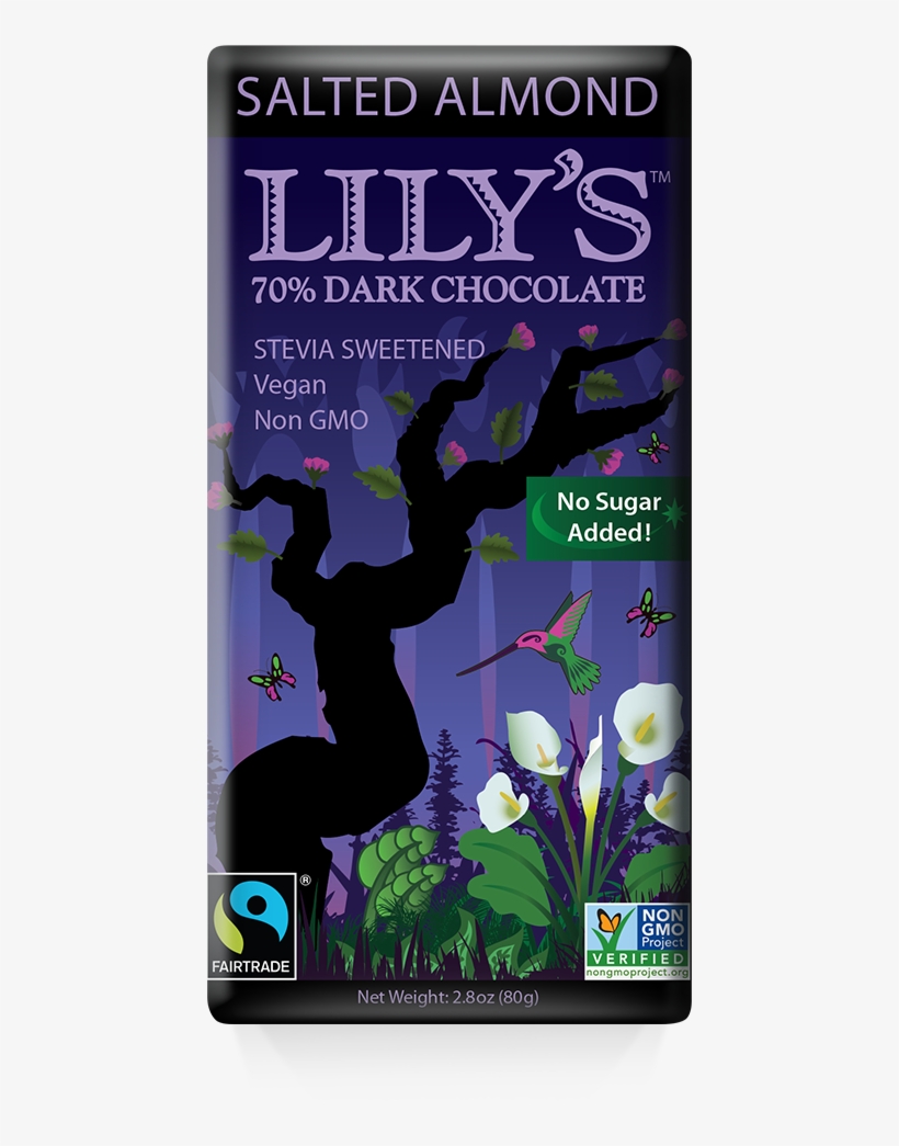 Lily's Chocolate Salted Almond, transparent png download