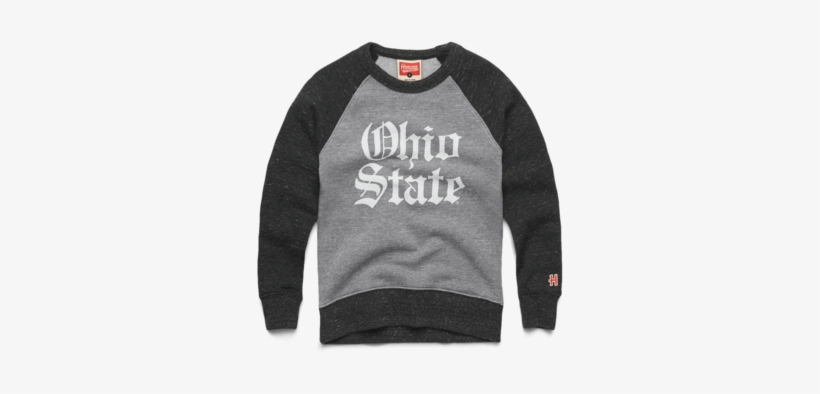 Youth Ohio State Olde English Crewneck Osu Buckeyes - Long-sleeved T-shirt, transparent png download