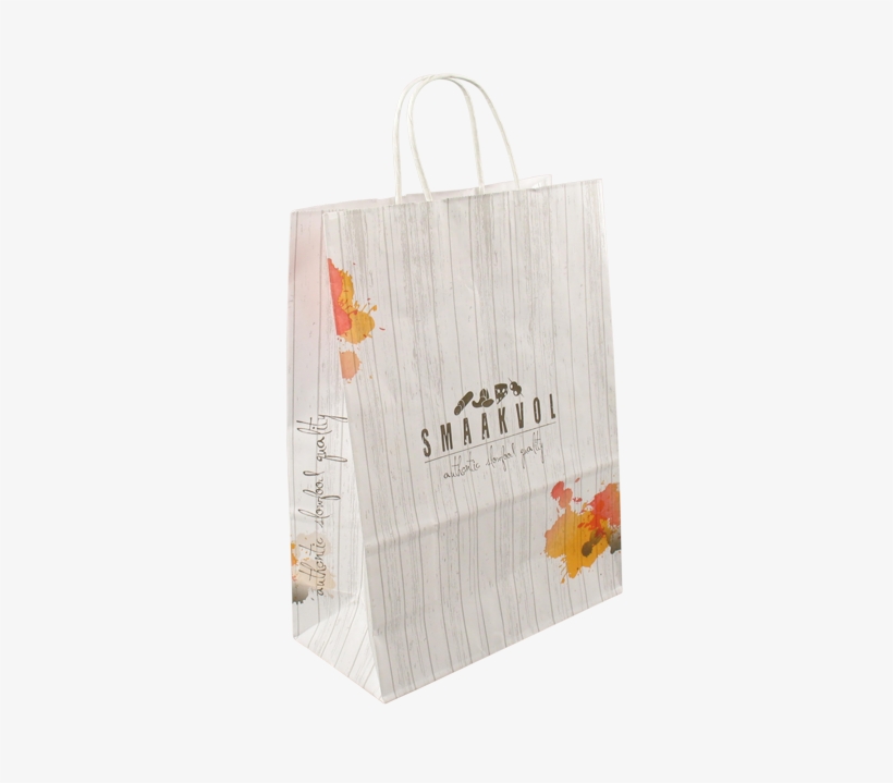 Bag, Tasteful, Wit Kraft, Twisted-paper Cord, 26x12x35cm, - Tote Bag, transparent png download