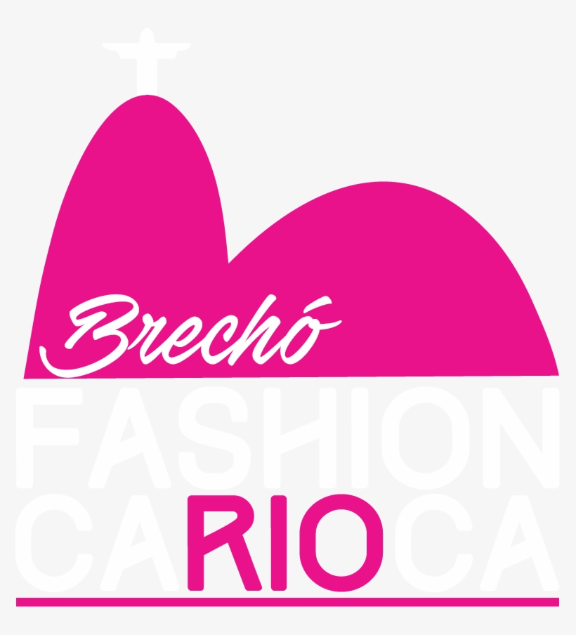 Logo Brechó Fashion Carioca Para Fundo Escuro - Heart, transparent png download