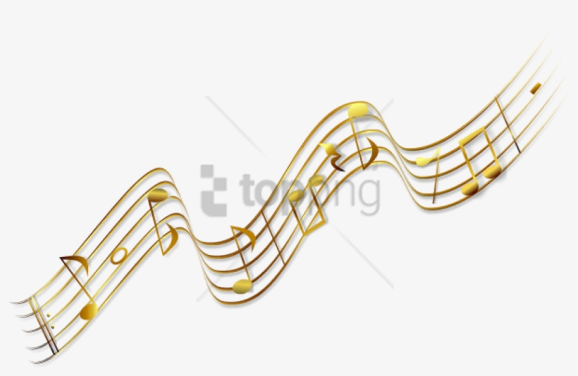 Free Png Gold Music Notes Png Png Image With Transparent - Gold Music Note Png, transparent png download