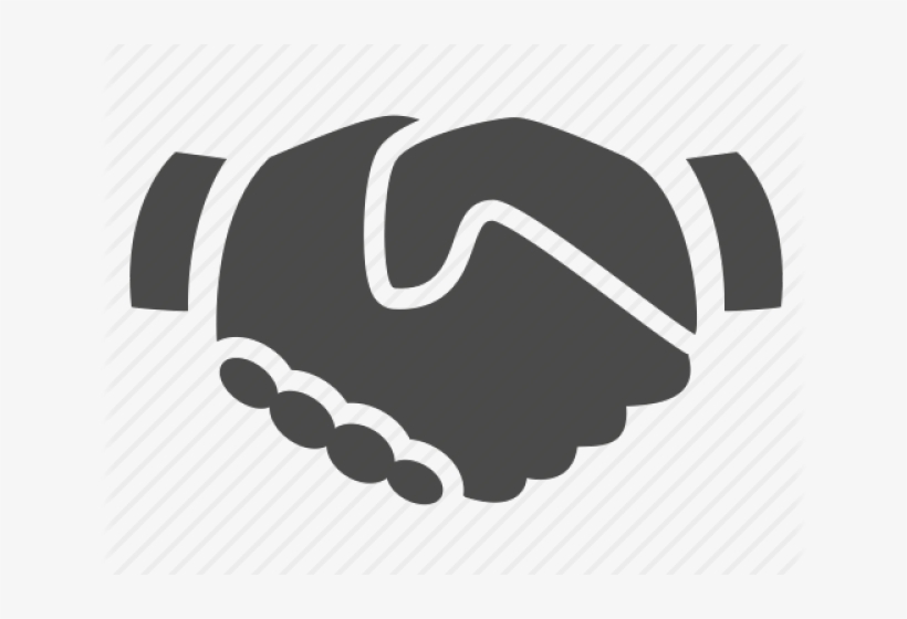 Grey Clipart Handshake - Hand, transparent png download