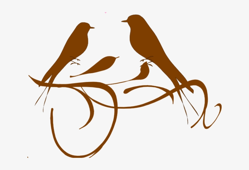 Black Cliparts Free Download Clip Art Carwad - Bird Love Silhouette Vector, transparent png download