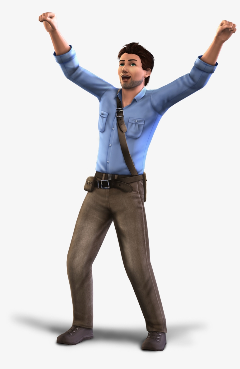 News 10 Render Artworks Of The Sims 10th Anniversary - Sims Man Png, transparent png download