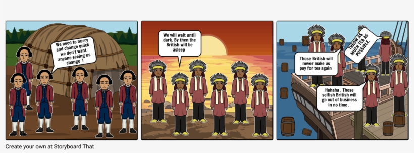 Boston Tea Party - Cartoon, transparent png download