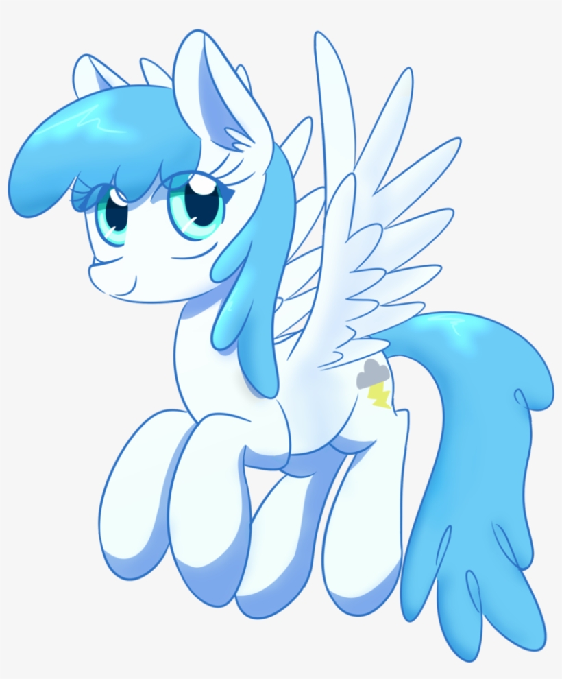 Acersiii, Female, Flying, Lightning Bolt, Looking At - Cartoon, transparent png download