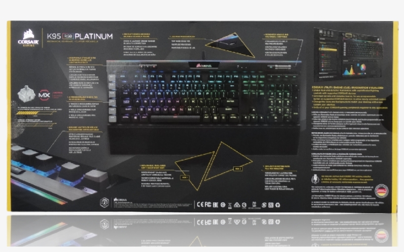Corsair K95 Platinum - Corsair K95 Platinum Box, transparent png download