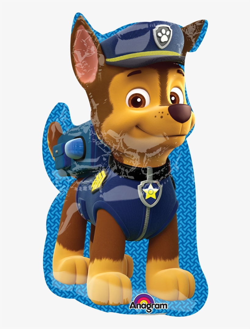 Paw Patrol - Chase - Paw Patrol Balloon Mini, transparent png download