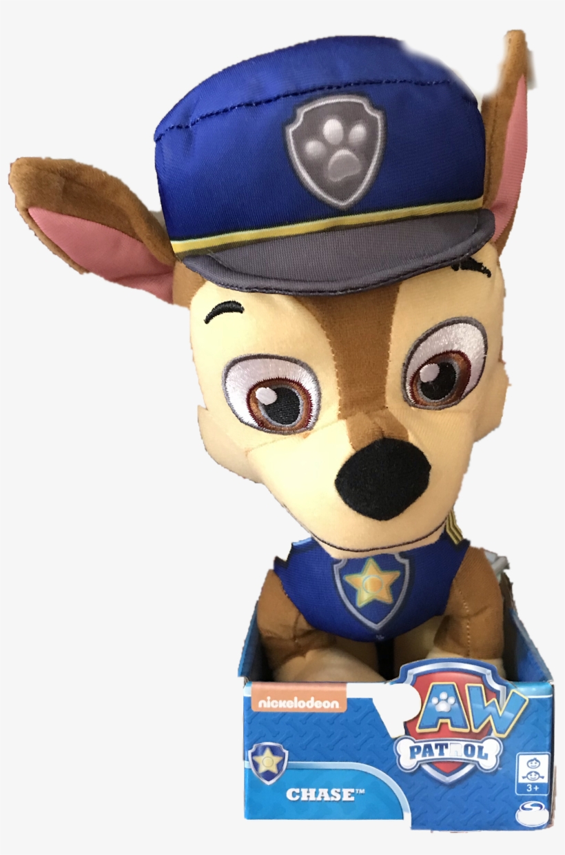 Paw Patrol Chase 25 Cm - Cartoon, transparent png download