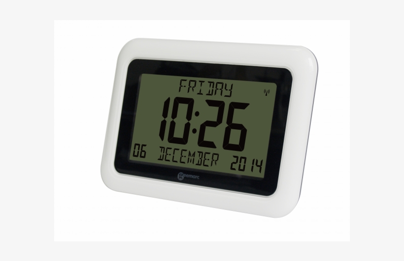 Geemarc Viso10 Day/date Clear Display Clock Only $59 - Geemarc Clock, transparent png download