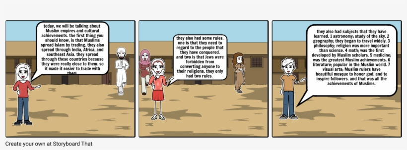 Muslim Empires And Cultural Achievements - Cartoon, transparent png download