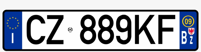 Targa Auto Png - Italy License Plate Png, transparent png download
