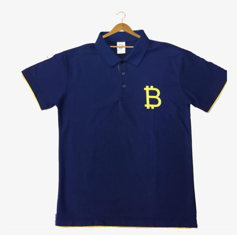 Bitcoin - Com Polo - Polo Shirt, transparent png download