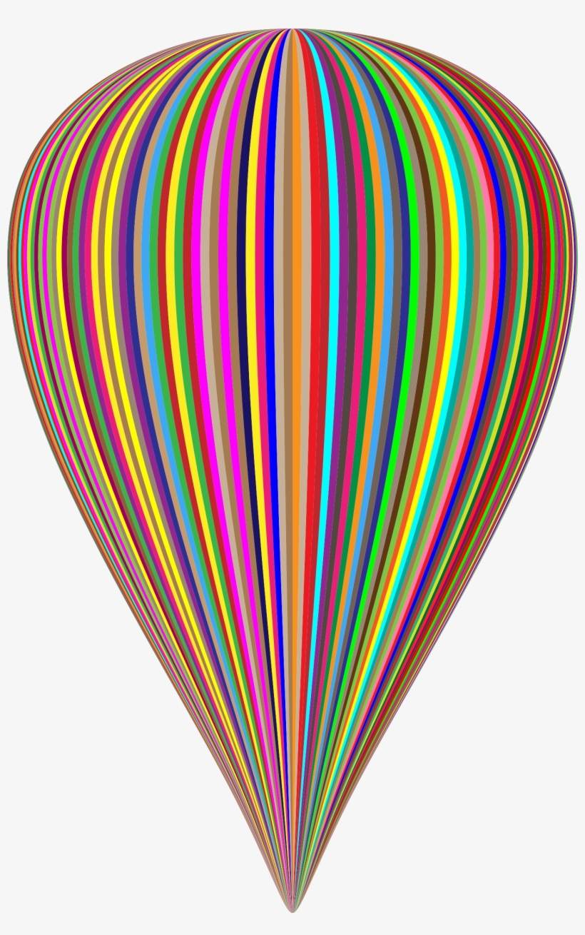 This Free Icons Png Design Of Colorful Striped Balloon, transparent png download