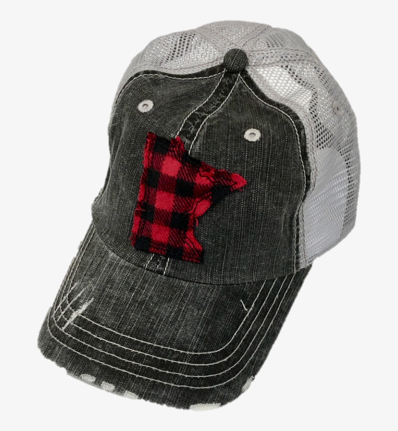 Black Hat With Buffalo Plaid Minnesota Hats, Oohlalabling- - Baseball Cap, transparent png download
