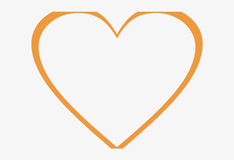Heart Clipart Orange - Heart, transparent png download