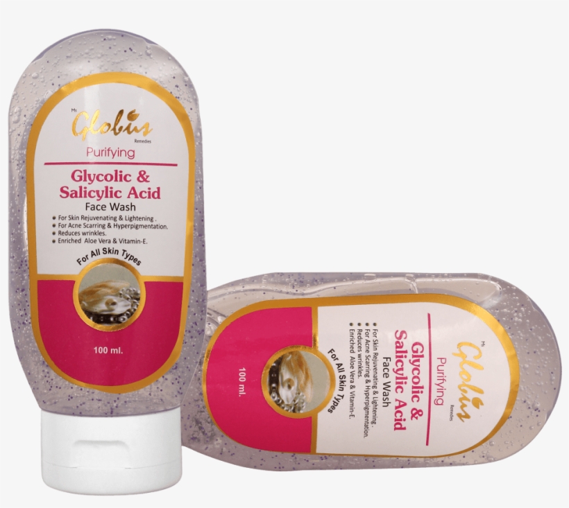 Buy Globus Glycolic Acid And Salicylic Acid Face Wash - Salicylic Acid Face Wash, transparent png download