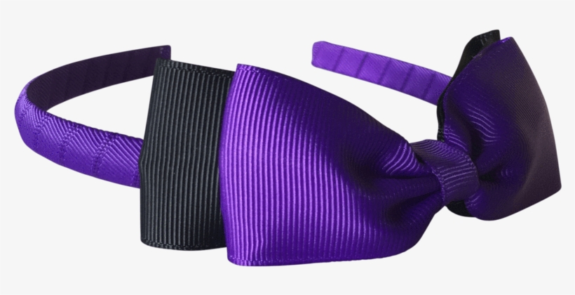 Purple & Black Hair Accessories - Silk, transparent png download