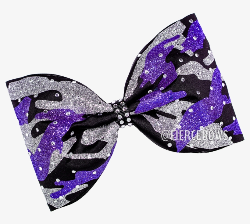 Glitter Camo And Rhinestone Tailless Bow - Headband, transparent png download