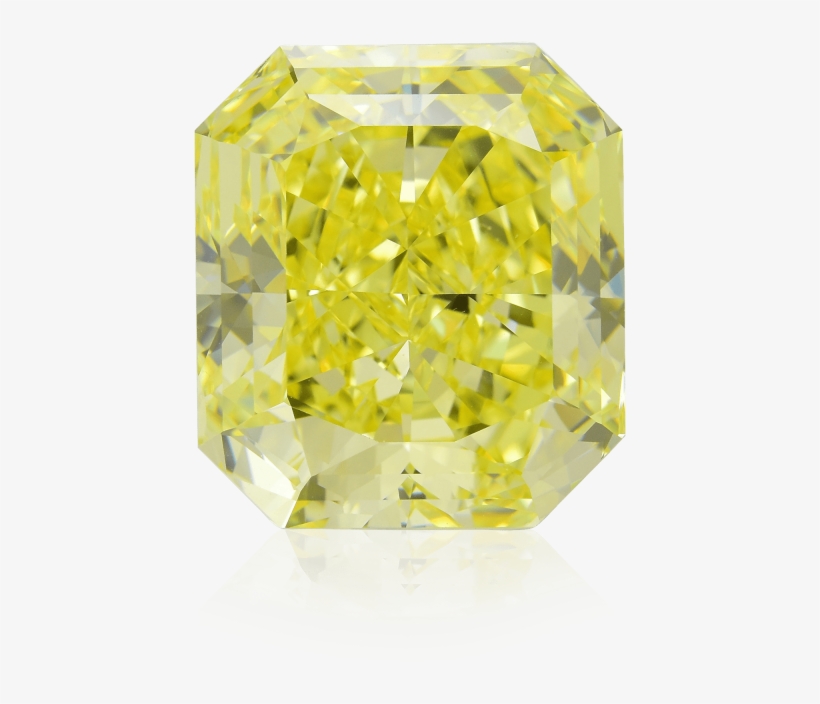 59 Carat, Fancy Vivid Yellow Diamond, Radiant Shape, - Diamond, transparent png download