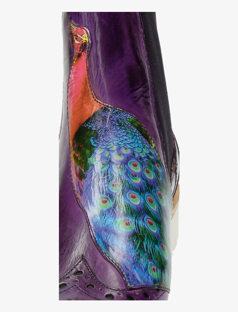 Ankle Boots Amelie 44 Purple Flame Peacock Bee - Vase, transparent png download