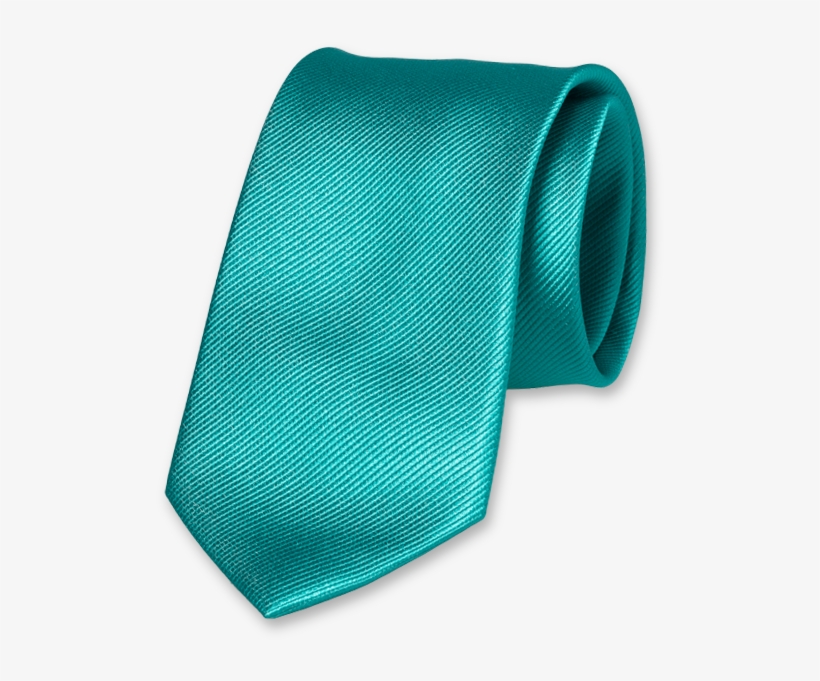 Dark Turquoise Silk Tie - Corbata Color Verde Turquesa, transparent png download
