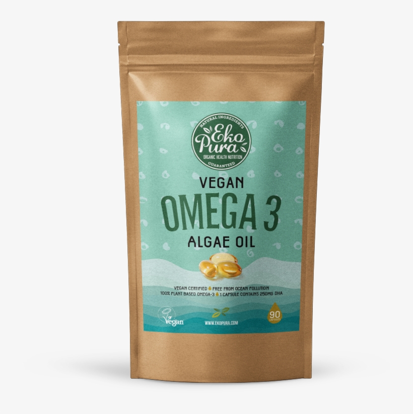 Ekopura Vegan Omega 3 Algae Oil Pack - Coffee Substitute, transparent png download