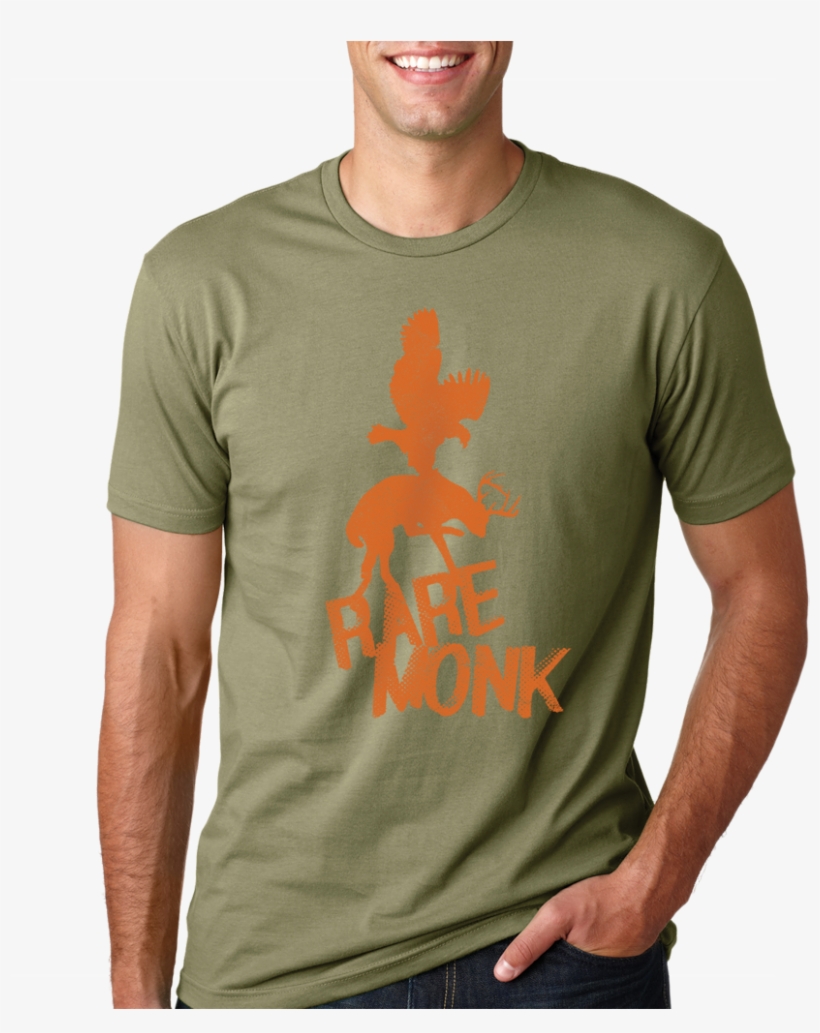 Deer Tee Light Olive On Bod, transparent png download