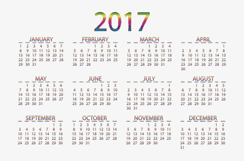 Clipart Calendar Chromatic - Calendar, transparent png download