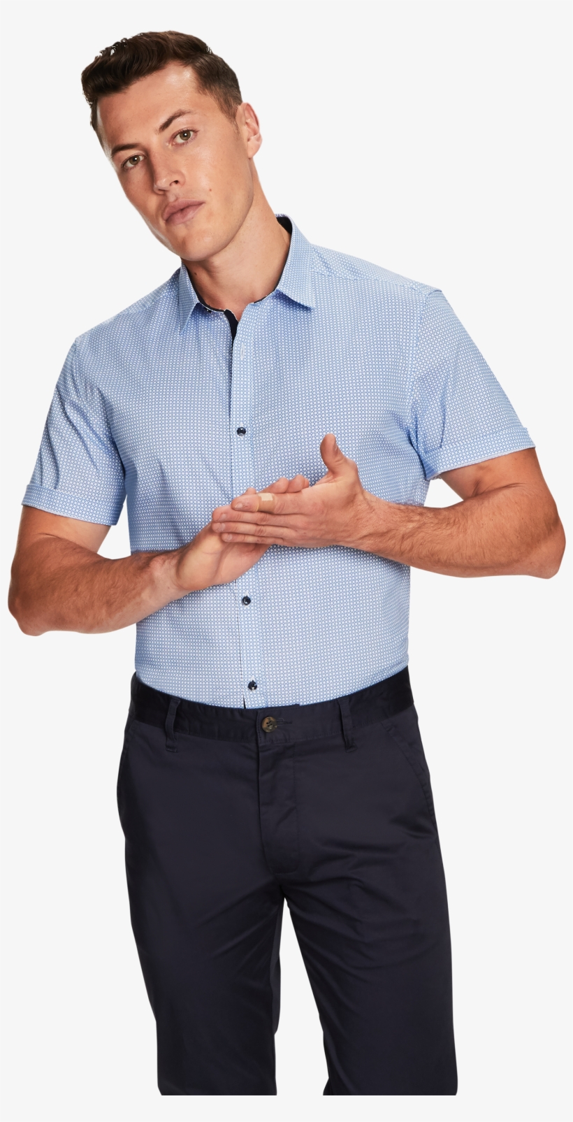 Blue Rocky Ss Shirt - Standing, transparent png download