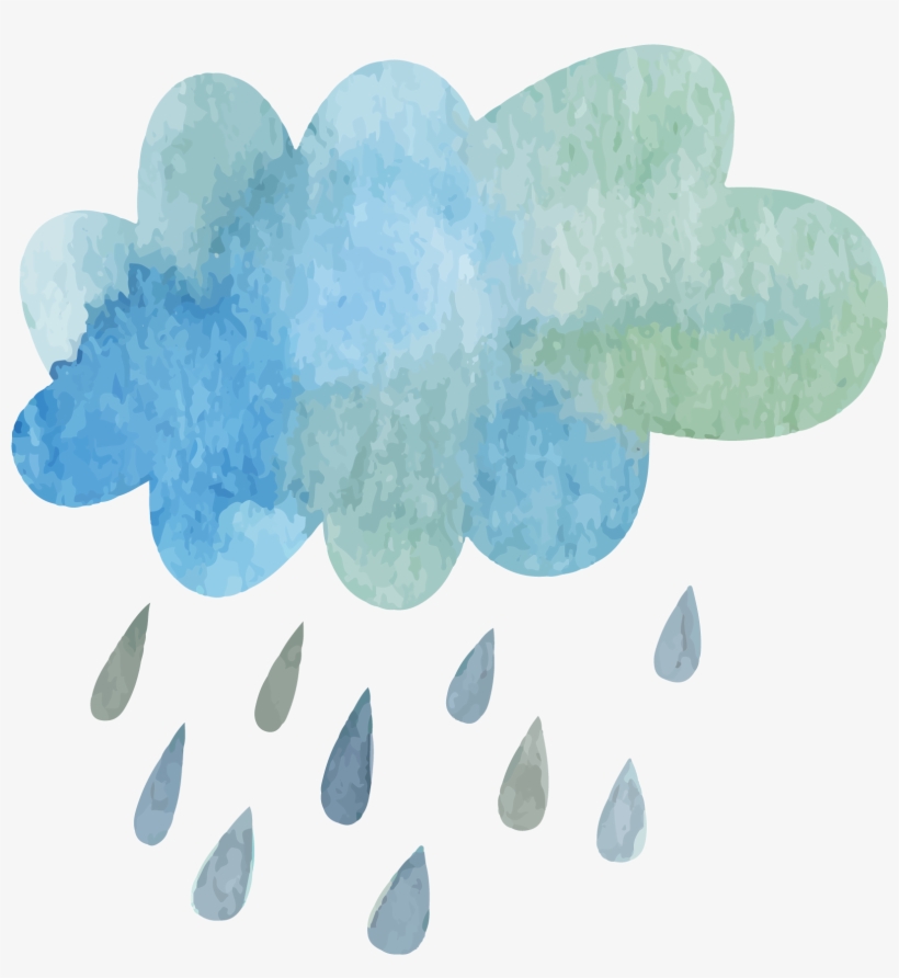Cloud Rain - Rain And Cloud Png, transparent png download