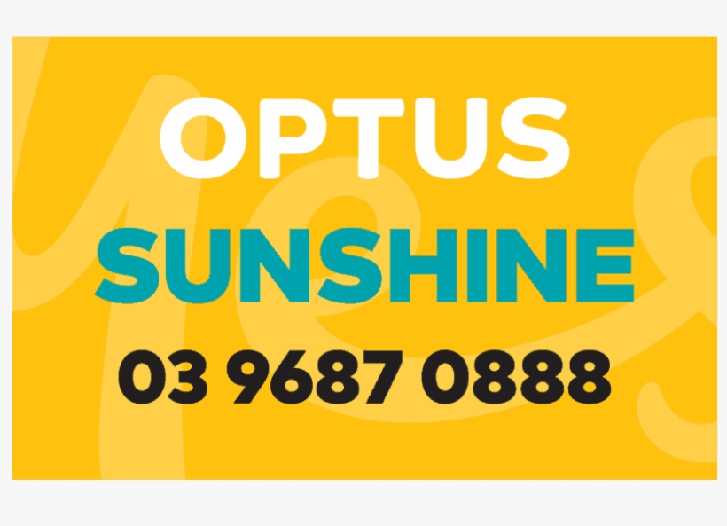 Yes Optus Sunshine - Graphic Design, transparent png download