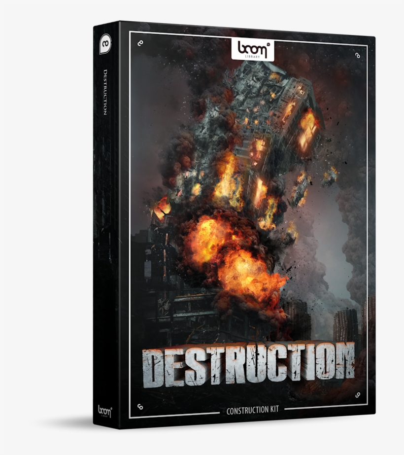 Destruction Sound Effects Library Product Box - Music, transparent png download