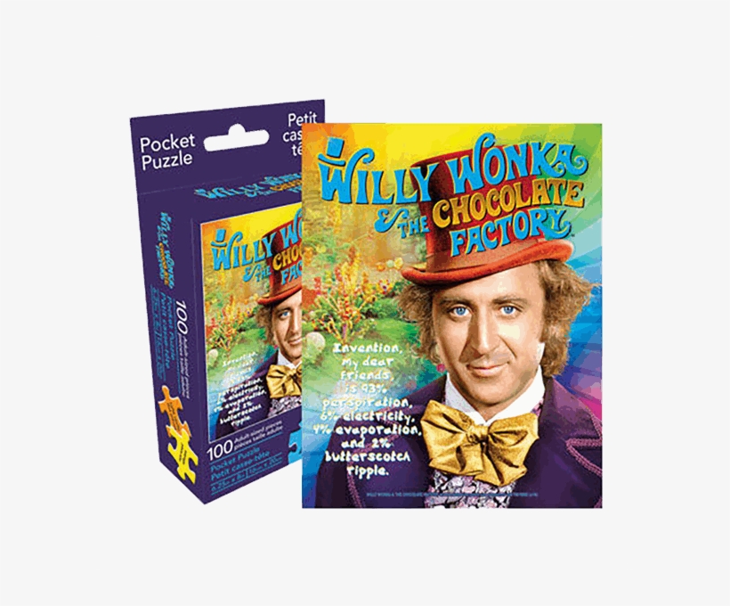 Willy Wonka 100pce Pocket Puzzle - Willy Wonka And The Chocolate Factory Puzzle Boxes, transparent png download