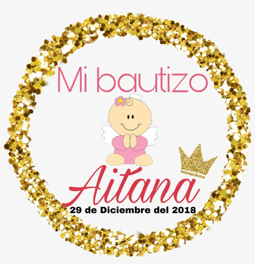 Bautizo Sticker - Circle, transparent png download