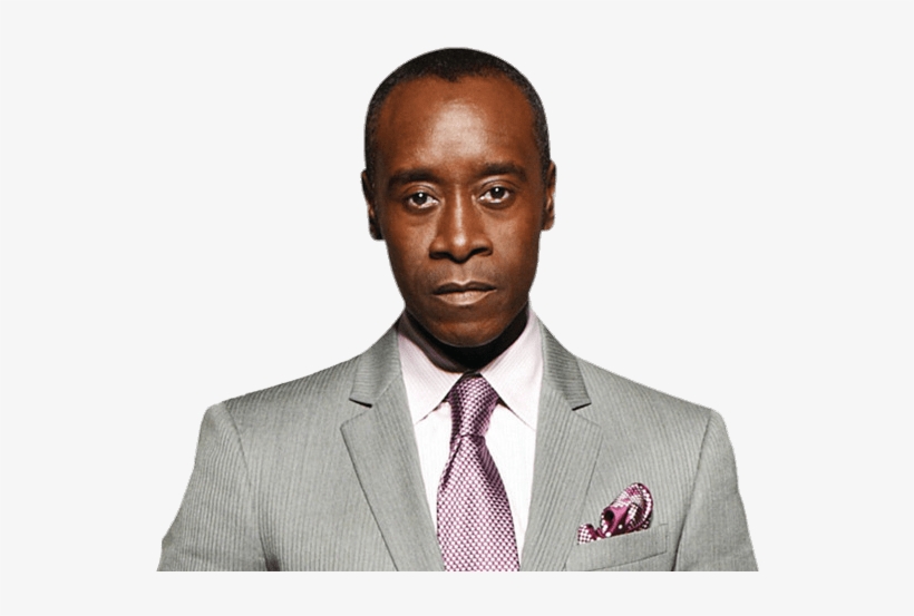 Don Cheadle Grey Suit - Don Cheadle Png, transparent png download