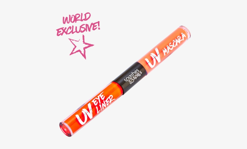 2 In 1 Uv Eyeliner & Mascara - Orange, transparent png download