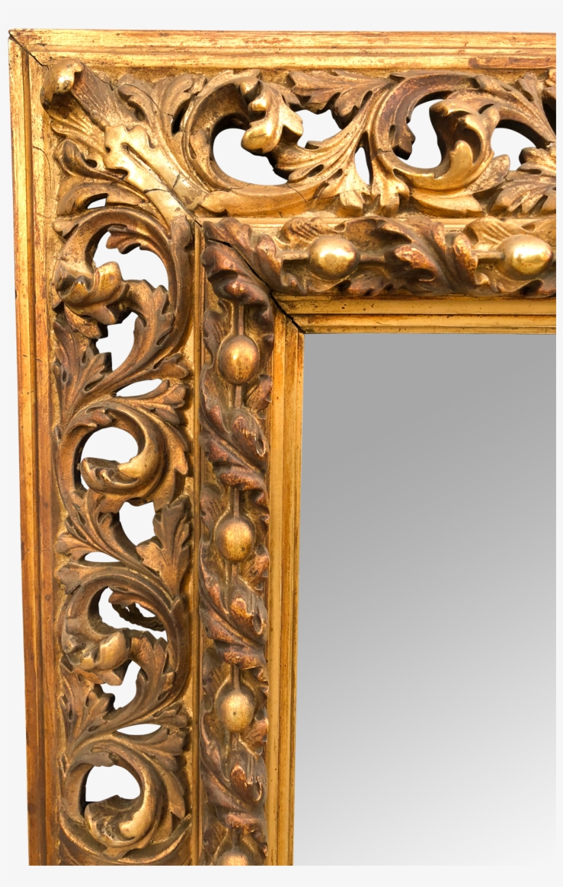 Gold Leaf Mirror, transparent png download