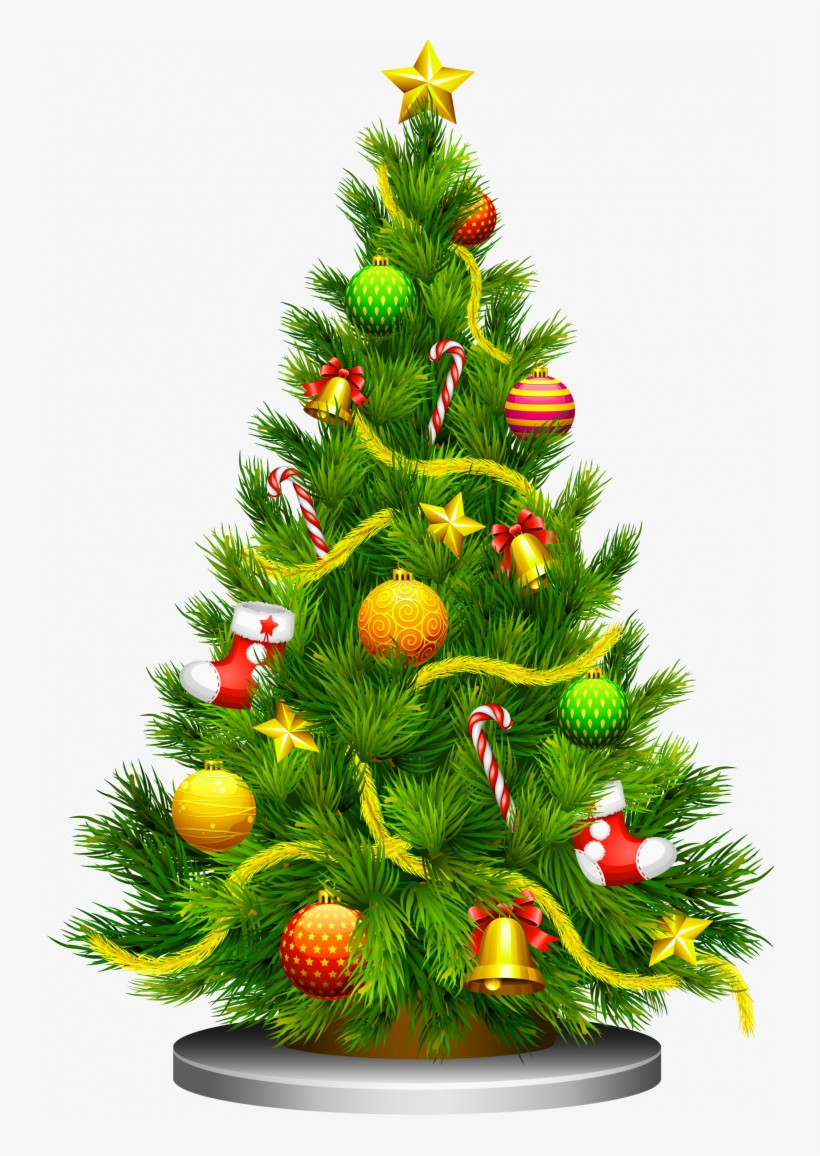 Christmas Tree Transparent Imagestransparent Image - Christmas Tree Clip Art Png, transparent png download