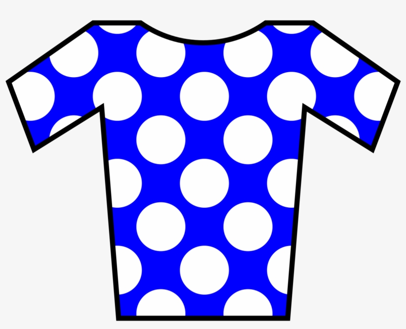 Jersey White Dots On Blue - Polka Dot, transparent png download