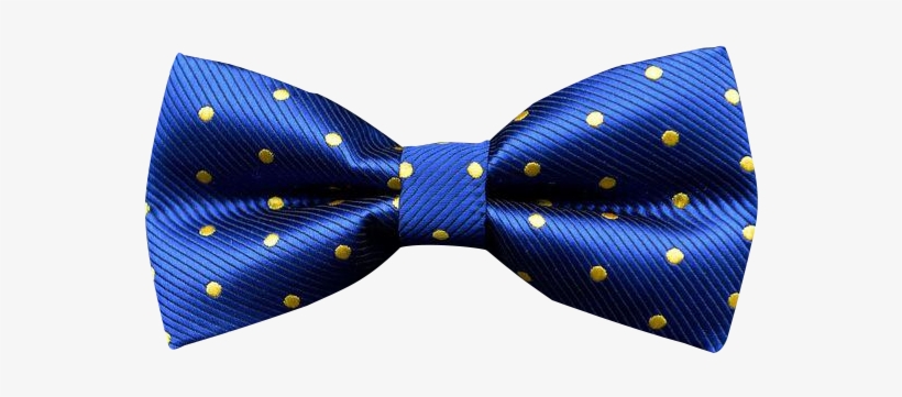 Proxim Blue Dot - Motýlek Modrý Se Zlatými Puntíky, transparent png download