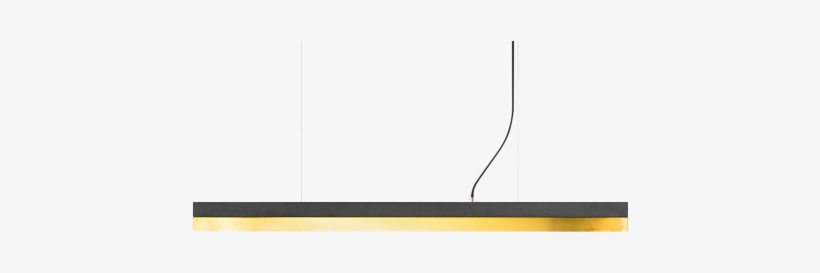 [c1]dark Concrete & Brass Pendant Light L122cm - Ceiling, transparent png download