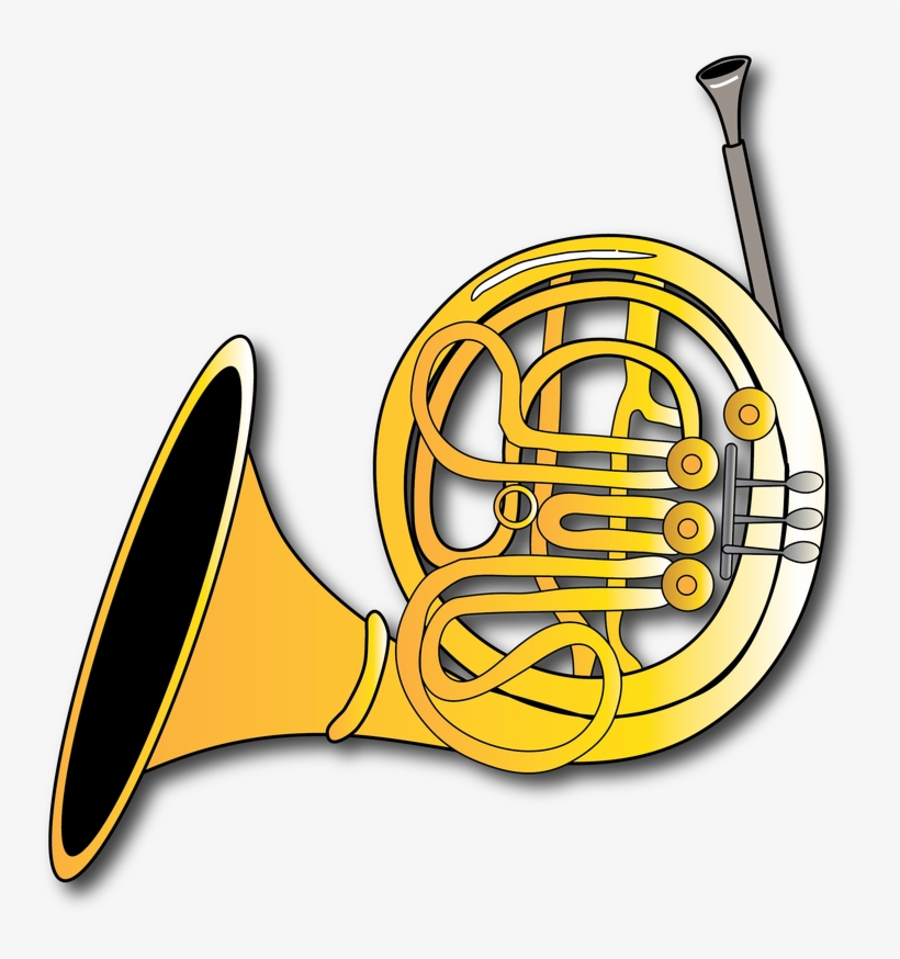 French Horn Clipart At Getdrawings - Graphic Design, transparent png download