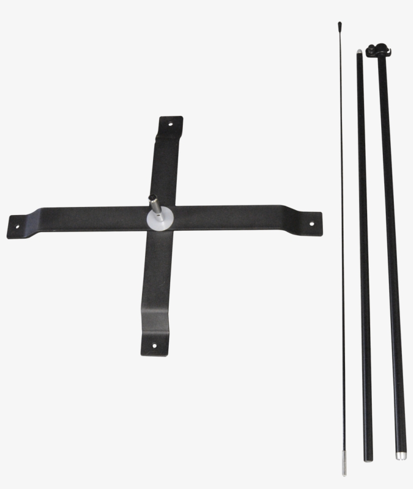 7ft Small Feather Flag Pole Set X Stand - Cross, transparent png download