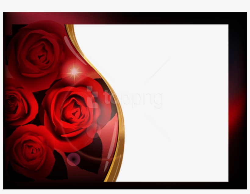 Free Png Best Stock Photos Roses Photo Frame Background - Portable Network Graphics, transparent png download