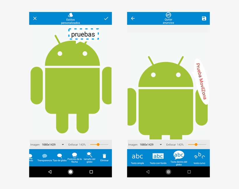 A Diferencia De La Anterior App, Esta Nos Permite Enfocar - Android Logo White Png, transparent png download